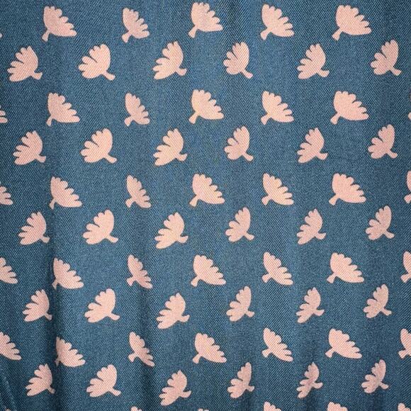 Boden Blue Floral Print Cap Sleeve Fit & Flare Dress Size 10L - Picture 8 of 12